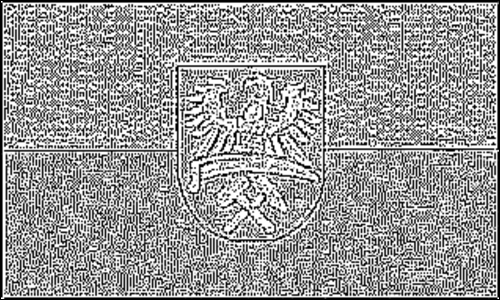 Omtrek van de vlag van Opper-Silezië (Pruisische provincie) om in te kleuren