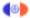 New York-Vlag als ovaal vignet