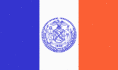 New York-Vlag rechthoekig
