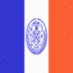 New York-Vlag vierkant