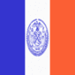 New York-Vlag vierkant