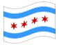 Geanimeerde vlag Chicago