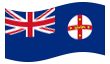 Geanimeerde vlag New South Wales (Nieuw Zuid-Wales)