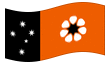 Geanimeerde vlag Noordelijk Territorium (Northern Territory)