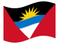 Geanimeerde vlag Antigua en Barbuda