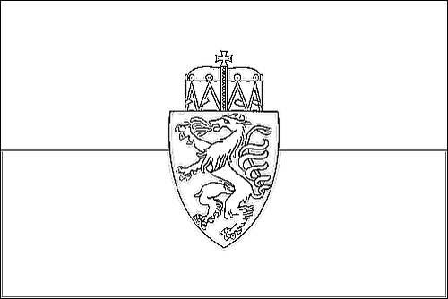 Omtrek van de vlag van Steiermark (dienstvlag) om in te kleuren