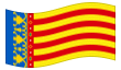 Geanimeerde vlag Valencia