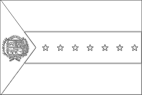 Omtrek van de vlag van Apure om in te kleuren