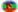 Amazonas-Vlag als ovaal vignet