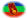 Amazonas-Vlag als ovaal vignet