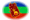 Amazonas-Vlag als ovaal vignet