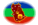 Amazonas-Vlag als ovaal vignet