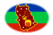 Amazonas-Vlag als ovaal vignet