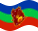 Zwaaien Amazonas vlag statisch
