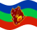 Zwaaien Amazonas vlag statisch