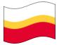Geanimeerde vlag Klein-Polen (Malopolskie)