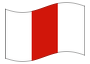 Geanimeerde vlag West-Pommeren (Zachodniopomorskie)