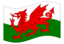 Geanimeerde vlag Wales