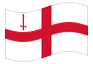 Geanimeerde vlag Londen