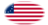 Betsy Ross (VS 1777-1795)-Vlag als ovaal vignet
