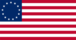 Betsy Ross (VS 1777-1795)-Vlag rechthoekig