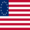 Betsy Ross (VS 1777-1795)-Vlag vierkant