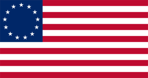 Vlag Geconfedereerde Staten van Amerika (Betsy Ross) (1776-1795)