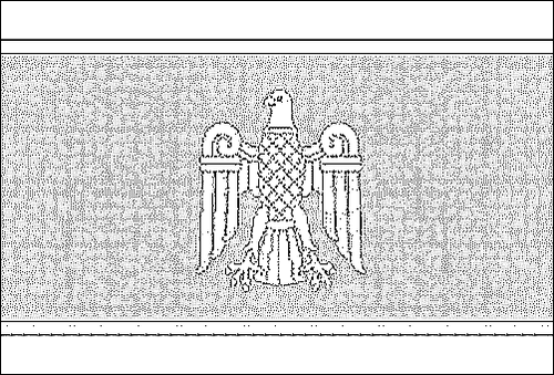 Omtrek van de vlag van Chernivtsi om in te kleuren