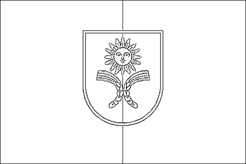 Omtrek van de vlag van Chmelnyzkyj om in te kleuren