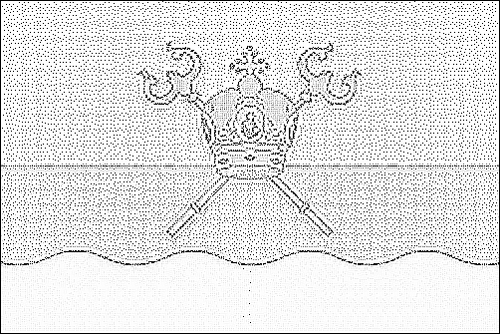 Omtrek van de vlag van Mykolayiv om in te kleuren