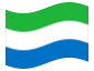 Geanimeerde vlag Sierra Leone