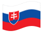 Geanimeerde vlag Slowakije