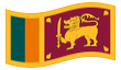 Geanimeerde vlag Sri Lanka
