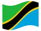 Geanimeerde vlag Tanzania