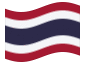 Geanimeerde vlag Thailand