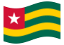 Geanimeerde vlag Togo