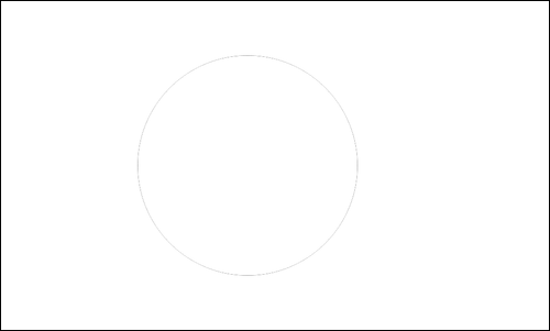 Omtrek van de vlag van Bangladesh om in te kleuren