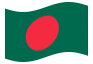 Geanimeerde vlag Bangladesh