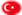 Turkije-Vlag als ovaal vignet