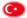 Turkije-Vlag als ovaal vignet