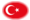 Turkije-Vlag als ovaal vignet