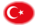 Turkije-Vlag als ovaal vignet