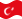 Zwaaien Turkije vlag statisch