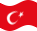 Zwaaien Turkije vlag statisch