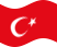 Zwaaien Turkije vlag statisch