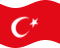Zwaaien Turkije vlag statisch