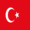 Turkije-Vlag vierkant