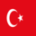 Turkije-Vlag vierkant