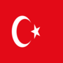 Turkije-Vlag vierkant