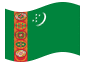 Geanimeerde vlag Turkmenistan